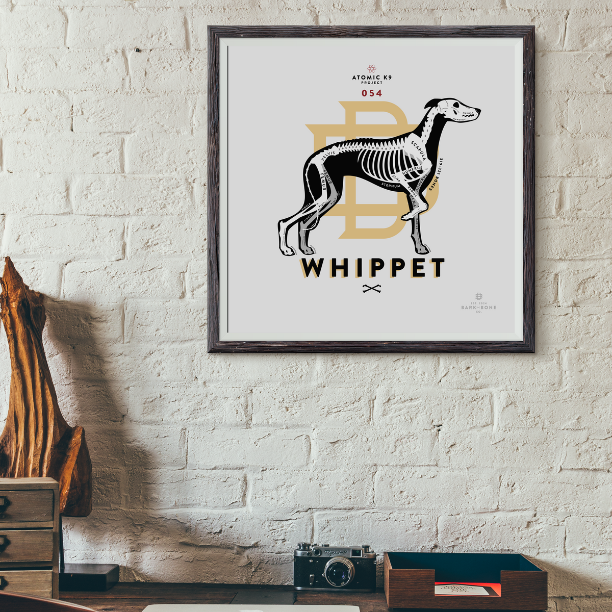 Whippet Bone Print - 12