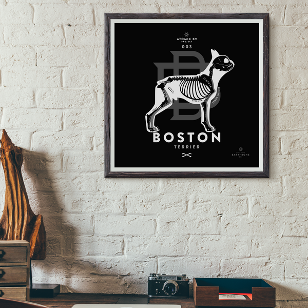 Boston Terrier Bone Print - Digital File Only