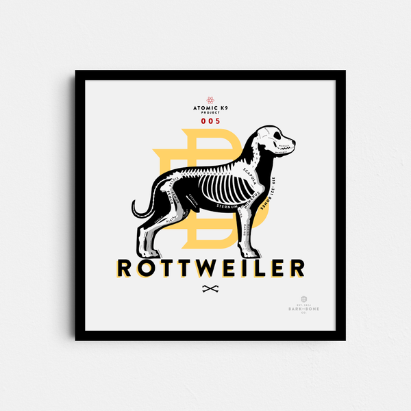 Rottweiler Bone Print - Digital File Only