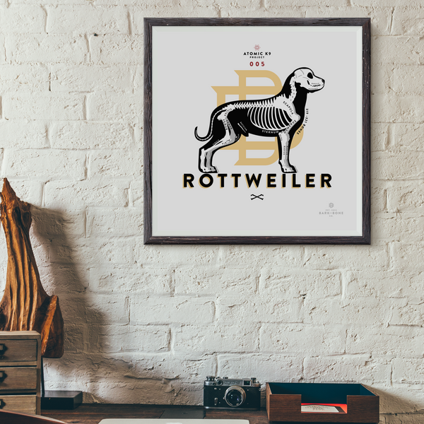 Rottweiler Bone Print - Digital File Only