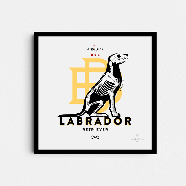 Labrador Retriever Bone Print - Digital File Only