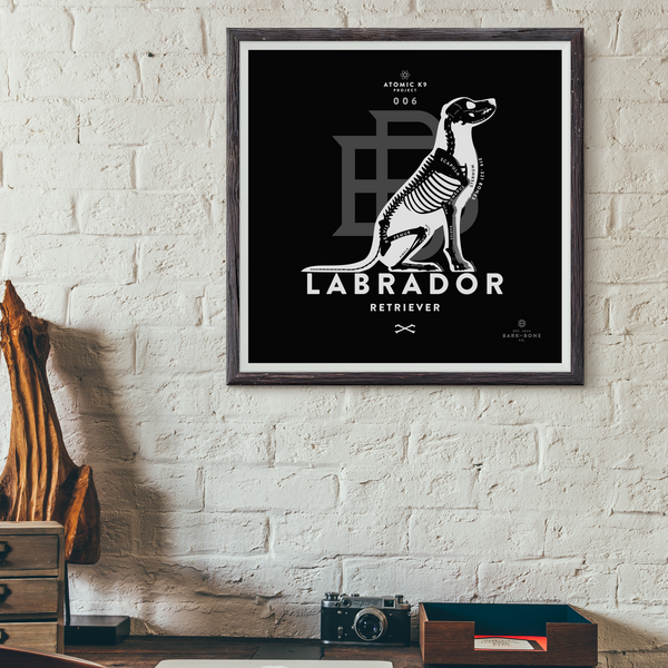 Labrador Retriever Bone Print - Digital File Only