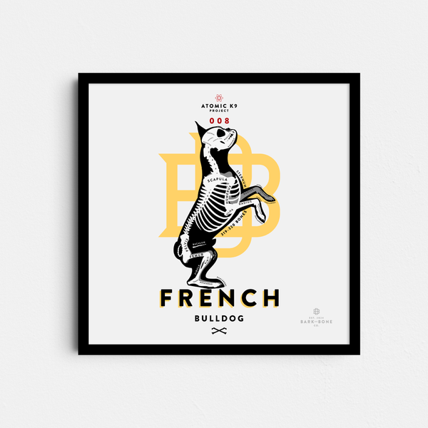 French Bulldog Bone Print - Digital File Only