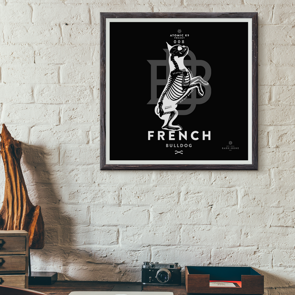 French Bulldog Bone Print - Digital File Only