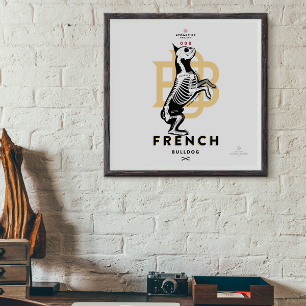 French Bulldog Bone Print - Digital File Only