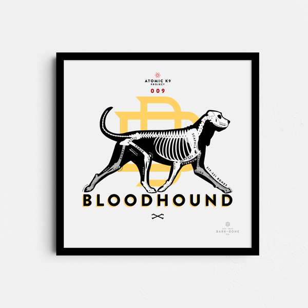 Bloodhound Bone Print - Digital File Only