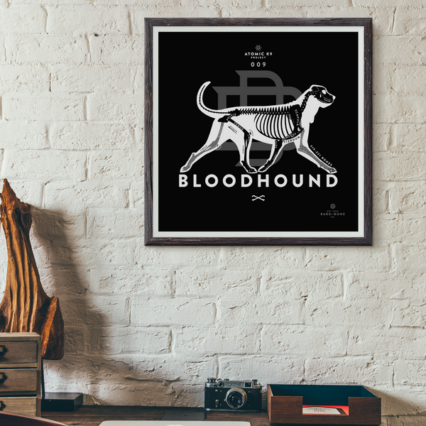 Bloodhound Bone Print - Digital File Only