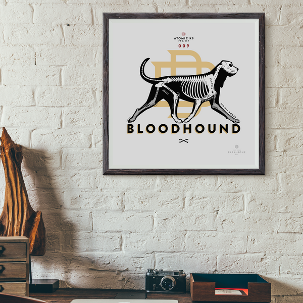 Bloodhound Bone Print - Digital File Only