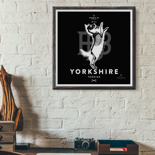 Yorkshire Terrier Bone Print - Digital File Only