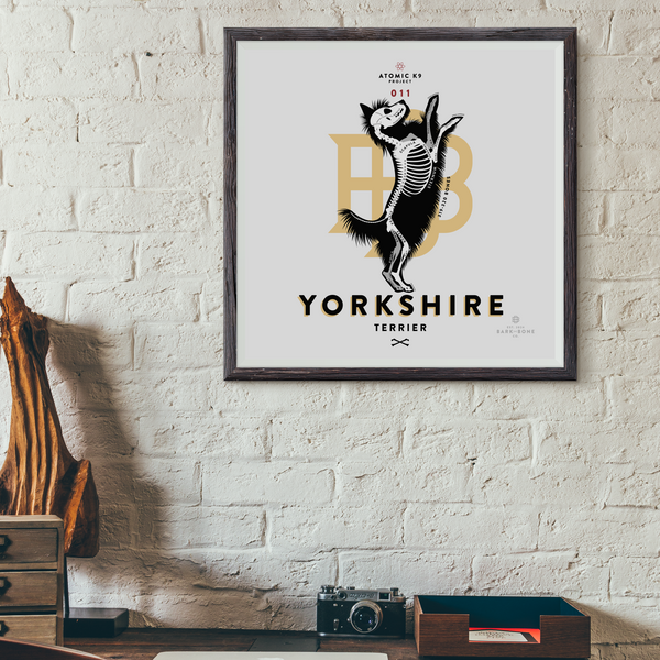 Yorkshire Terrier Bone Print - Digital File Only