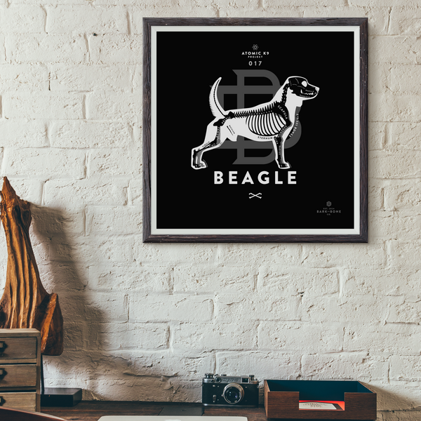 Beagle Bone Print- 12" x 12"