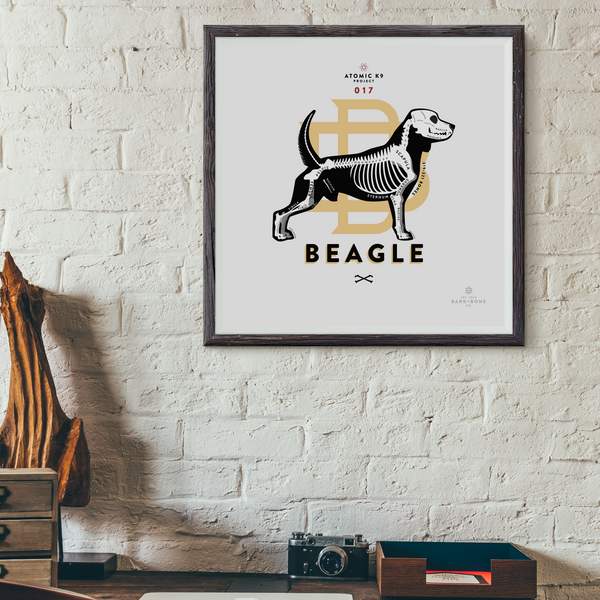 Beagle Bone Print- 12" x 12"