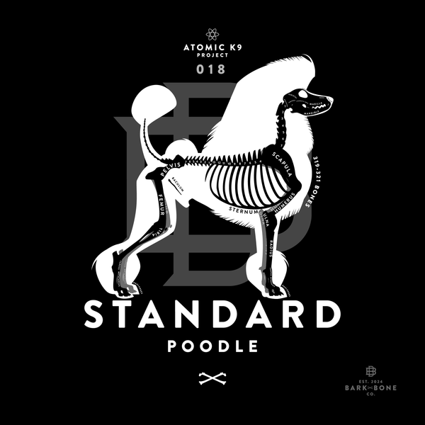 Standard Poodle Bone Print - Digital File Only