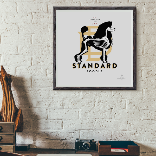 Standard Poodle Bone Print - Digital File Only