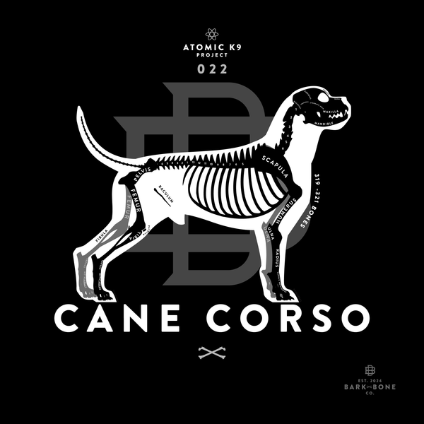 Cane Corso Bone Print - 12" x 12"