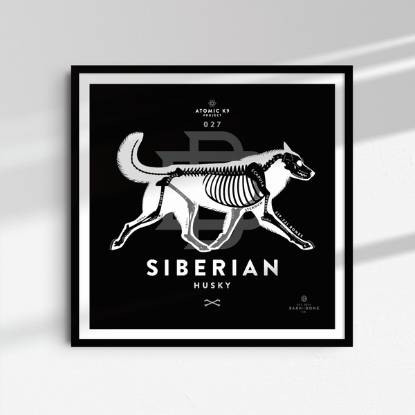 Siberian Husky Bone Print - Digital File Only