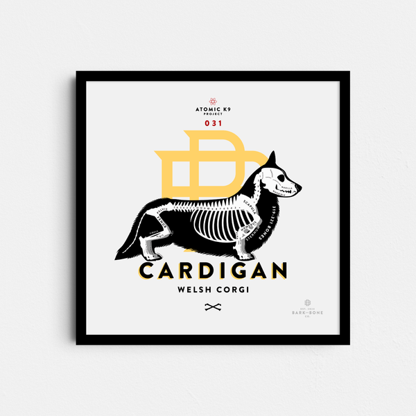 Cardigan Welsh Corgi Bone Print - Digital File Only