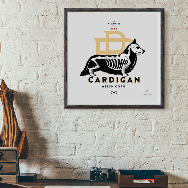 Cardigan Welsh Corgi Bone Print - Digital File Only