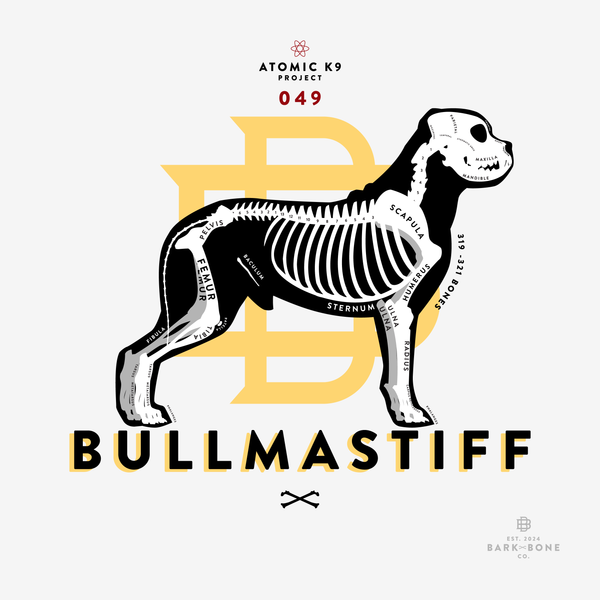 Bullmastiff Bone Print - Digital File Only