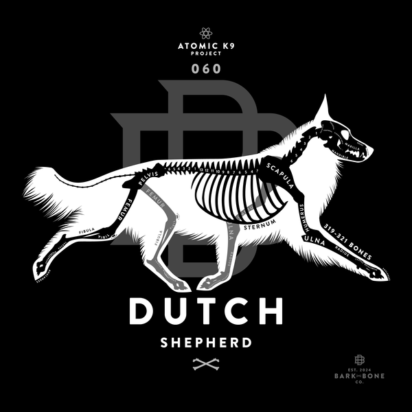 Dutch Shepherd Bone Print - Digital File Only