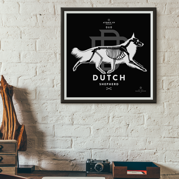 Dutch Shepherd Bone Print - Digital File Only