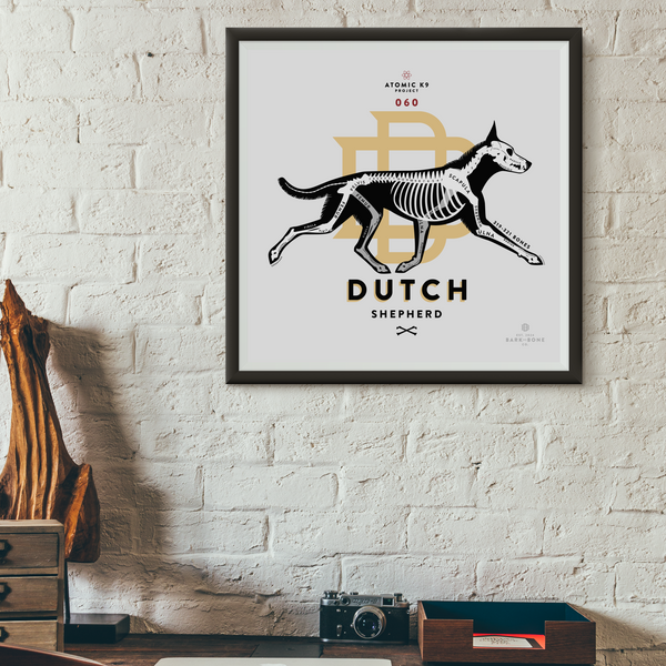 Dutch Shepherd Bone Print - Digital File Only