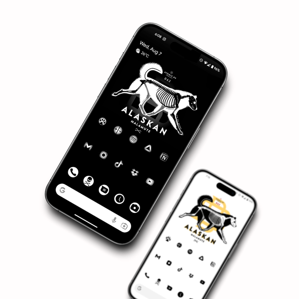 Alaskan Malamute Breed Bone Wallpaper Pack