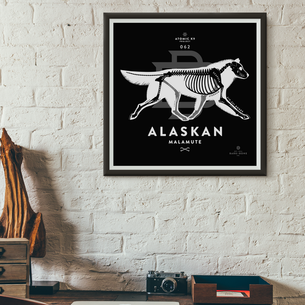 Alaskan Malamute Bone Print - Digital File Only