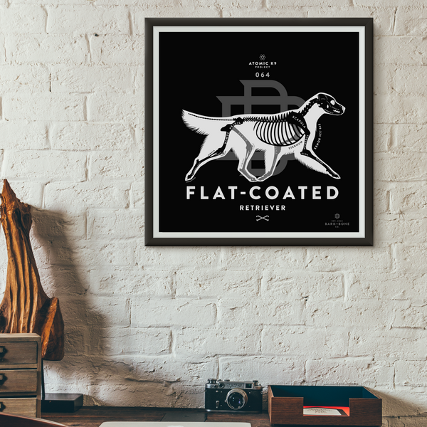 Flat-Coated Retriever Bone Print - Digital File Only