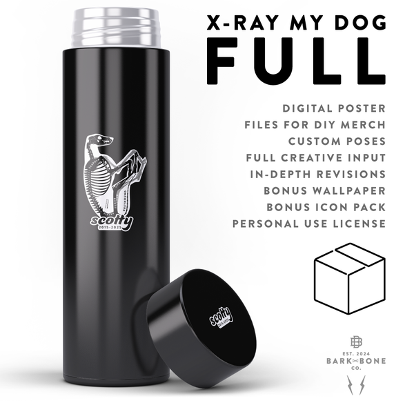FULL 'X-Ray My Dog' Custom Commission (Digital Art Package)
