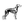 Whippet Skin & Bones Vinyl Sticker (3 pack)